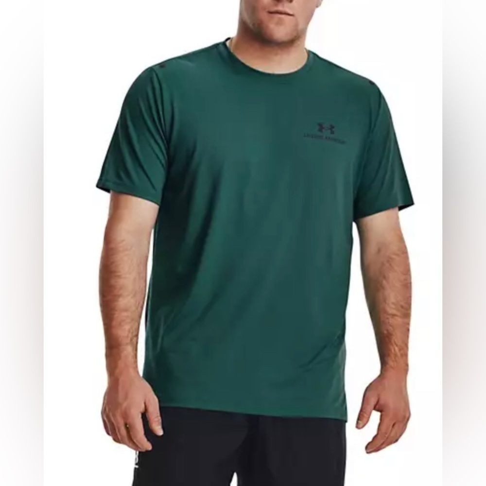 Under Armour HeatGear Short Sleeve TShirt - Men's Green - Loose Fit XXL